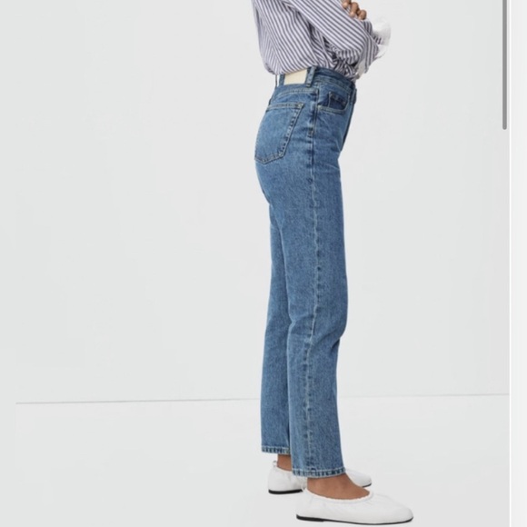 Everlane 90s Cheeky High Rise Crop 28 Straight Leg Jeans - Picture 3 of 16